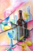 Jana H.- suchý barevný pastel, kubismus